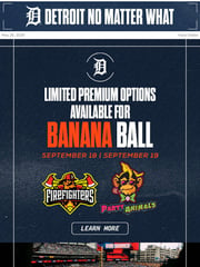 Email Inspiration from Detroit Tigers