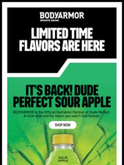Email Inspiration from Drink BODYARMOR
