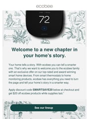 Email Inspiration from ecobee