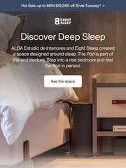 Email Inspiration from Eight Sleep