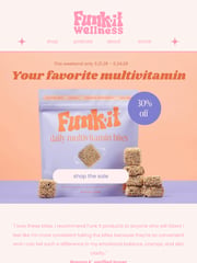 Email Inspiration from Funk It Wellness