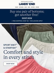 Email Inspiration from Lands' End