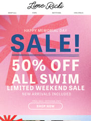 Email Inspiration from Lime Ricki Swimwear