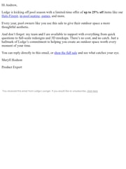 Email Inspiration from Meryll at Ledge