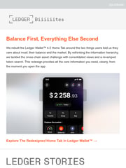 Email Inspiration from Milan from Ledger