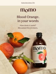Email Inspiration from MOMO Kombucha