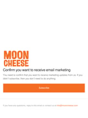 Email Inspiration from Moon Cheese