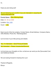 Email Inspiration from Morya