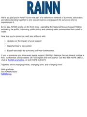 Email Inspiration from RAINN