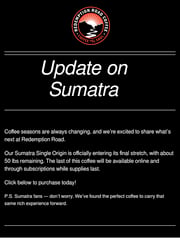 Email Inspiration from Redemption Road Coffee