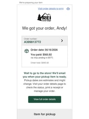 Email Inspiration from REI Co-op