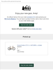 Email Inspiration from REI Co-op