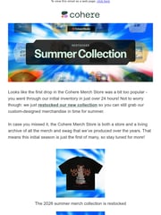 Email Inspiration from The Cohere Team