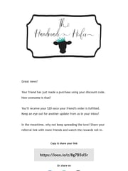 Email Inspiration from The Handmade Heifer