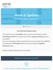 Email Inspiration from The Plesk Team