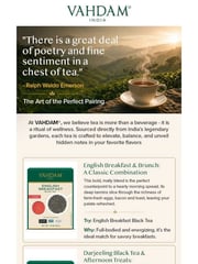 Email Inspiration from VAHDAM®