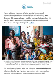 Email Inspiration from WFP USA