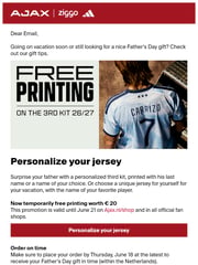 Email Inspiration from AFC Ajax
