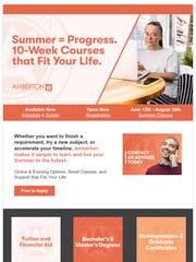 Email Inspiration from Amberton University