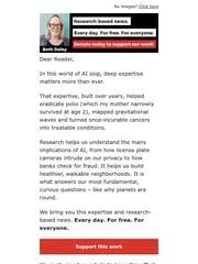 Email Inspiration from Beth Daley, The Conversation