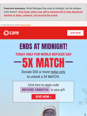 Email Inspiration from CARE