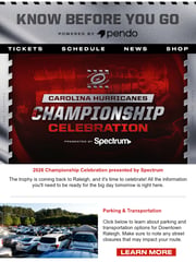 Email Inspiration from Carolina Hurricanes