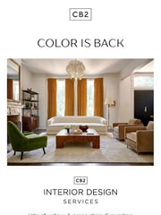 Email Inspiration from CB2 Free Design Services