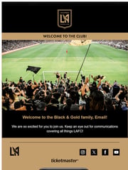 Email Inspiration from club@lafc.com