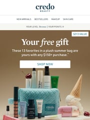 Email Inspiration from Credo Beauty