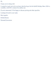 Email Inspiration from Delilah Boone