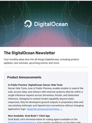 Email Inspiration from DigitalOcean