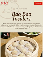 Email Inspiration from Din Tai Fung