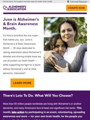 Email Inspiration from Dr. Maria C. Carrillo, Alzheimer's Association