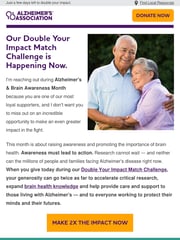 Email Inspiration from Dr. Maria C. Carrillo, Alzheimer's Association