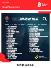 Email Inspiration from England Rugby Club