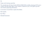 Email Inspiration from Kye Mayo