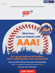 Email Inspiration from Mets.com Partners