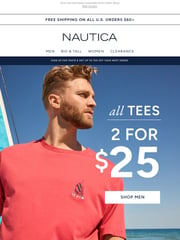 Email Inspiration from Nautica