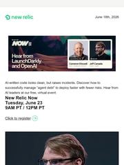 Email Inspiration from New Relic Changelog