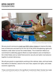 Email Inspiration from Open Society Foundations