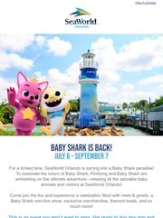 Email Inspiration from Pass SeaWorld Orlando