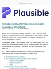 Email Inspiration from Plausible Analytics