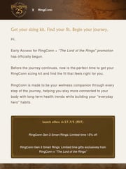 Email Inspiration from RingConn