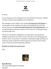 Email Inspiration from Ryan McGrew
