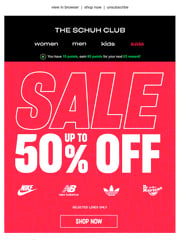 Email Inspiration from schuh