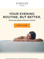 Email Inspiration from SIMPLER Hair Color