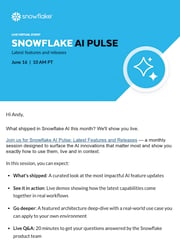 Email Inspiration from Snowflake