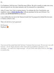 Email Inspiration from Stephanie at Soft Services