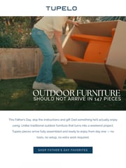 Email Inspiration from Tupelo Goods