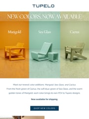 Email Inspiration from Tupelo Goods